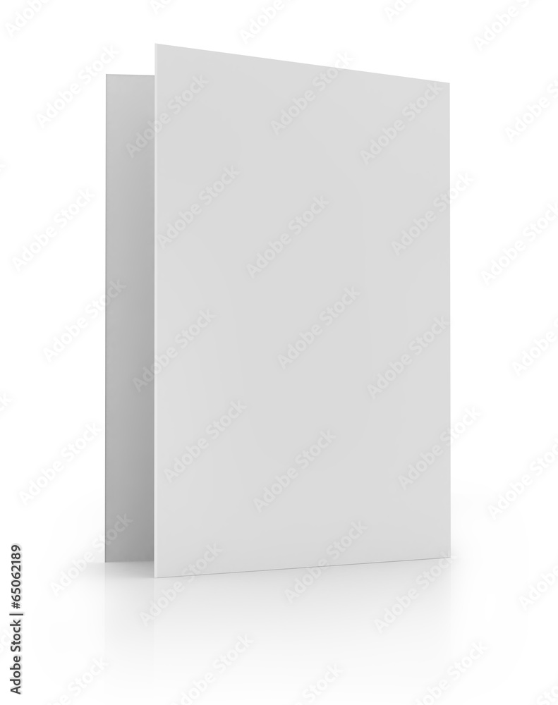 blank card, isolated on white