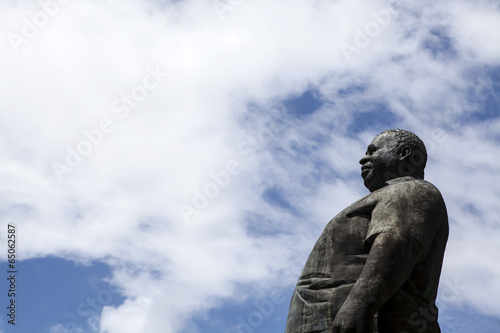 Statue of Johan Adolf Pengel in Paramaribo, Surinam