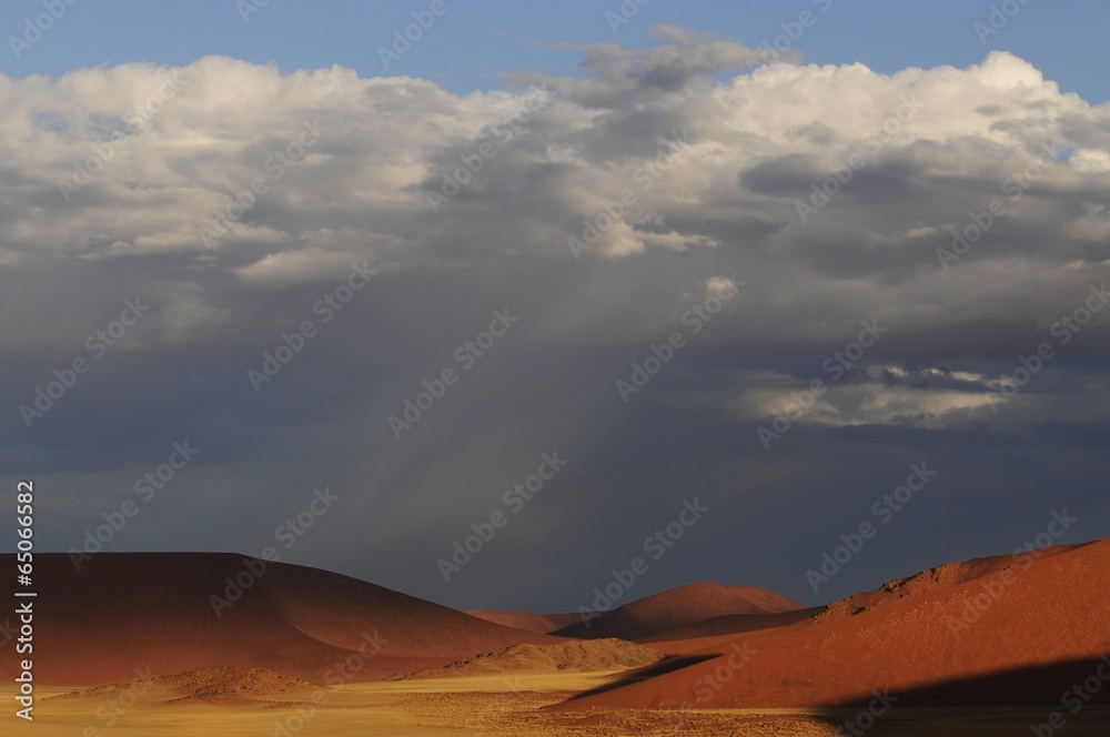 Naklejka premium Gewitterwolken im Sossusvlei an der Düne 45