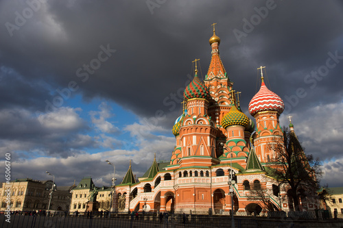 Saint Basil's Cathedral  from Vasilevsky descent, Moscow, Russia