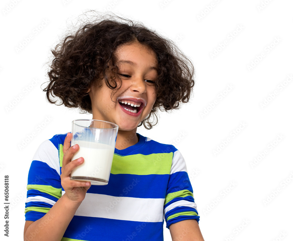 Little girl drinking a glass of milk Little girl drinking a glass of milk