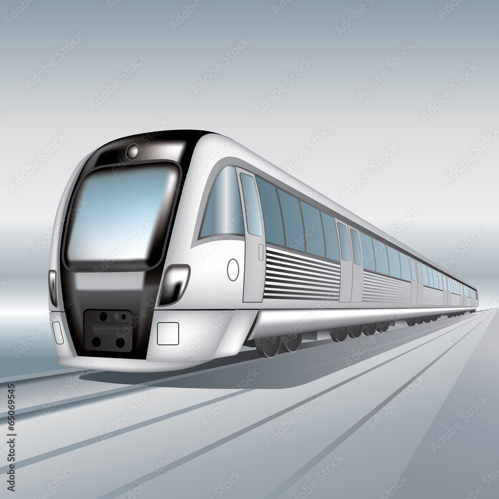 Naklejka premium Passenger train