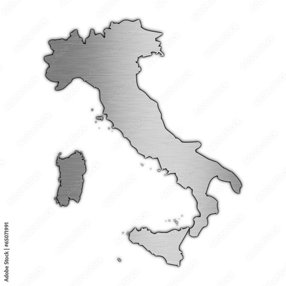 Obraz premium High detailed vector map - Italy.