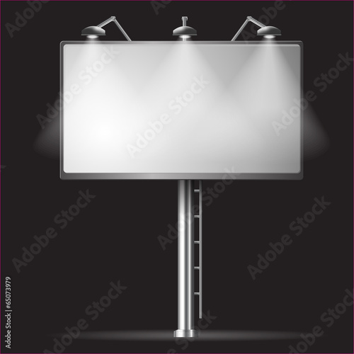 Billboard night vector background