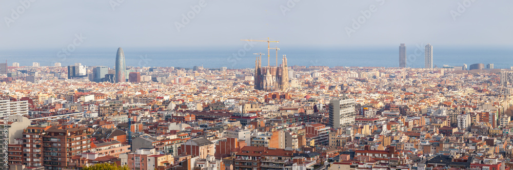 Obraz premium Panoramic View of Barcelona