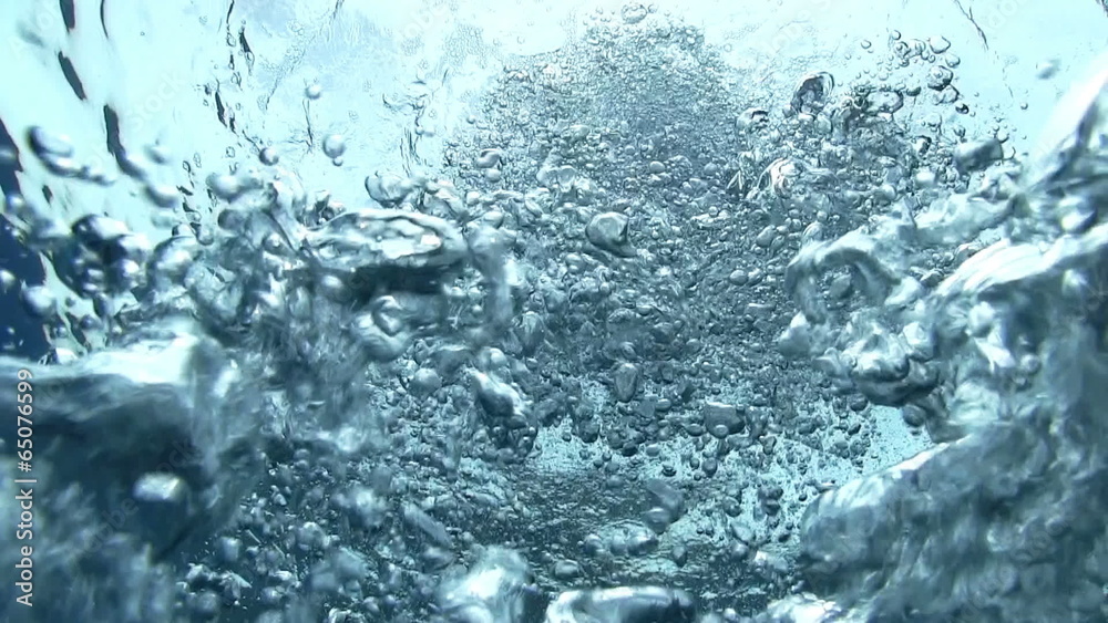 Air Bubbles in the Blue Water, backdrop Air Bubbles in the Blue Water, backdrop