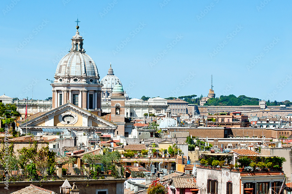 dome of basilica in rome