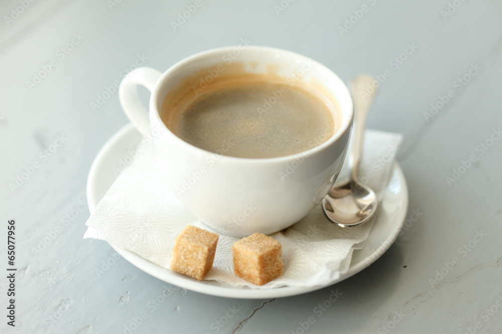 coffee with sugar