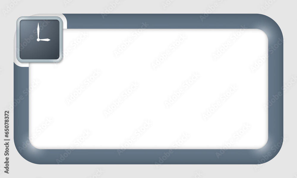 vector frame for text insertion with clock vector frame for text insertion with clock