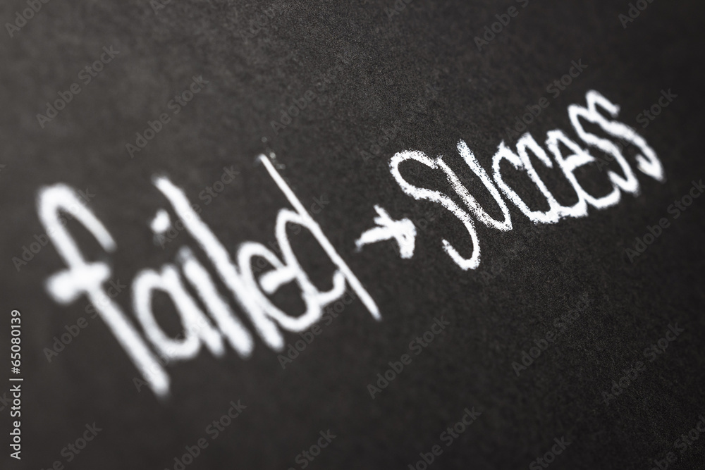 Obraz premium Failed and success