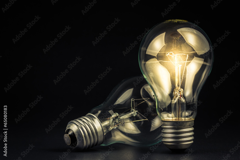Light bulbs - obrazy, fototapety, plakaty 