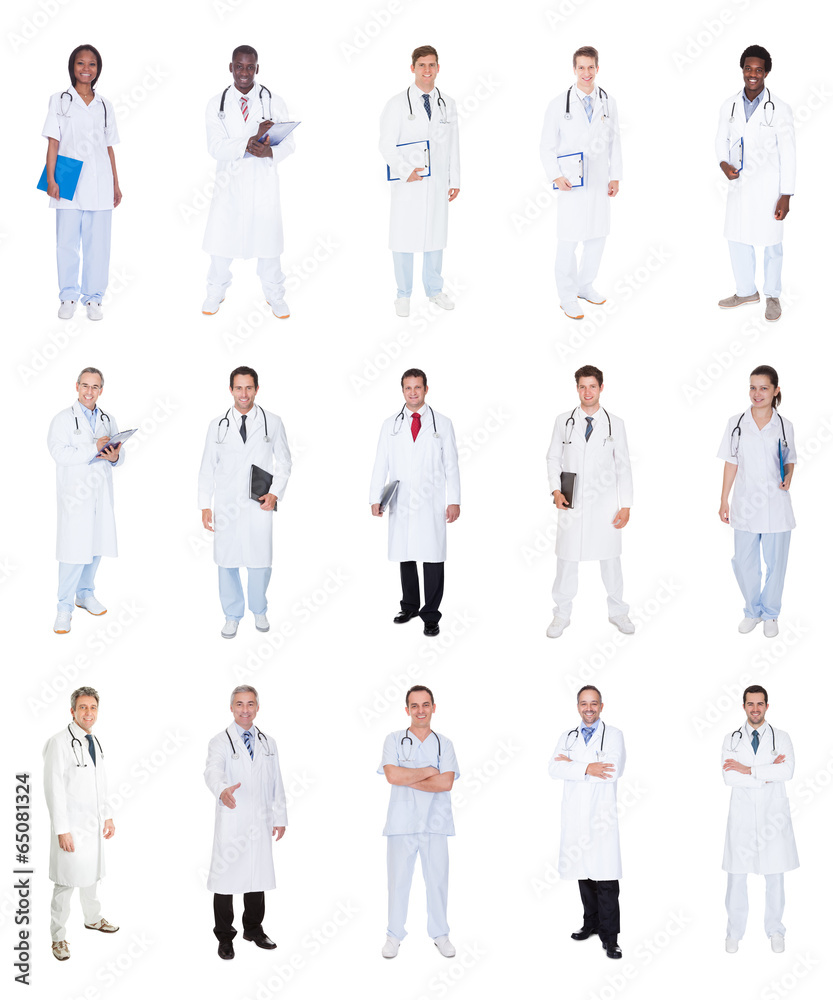 Collage Of Diverse Doctors