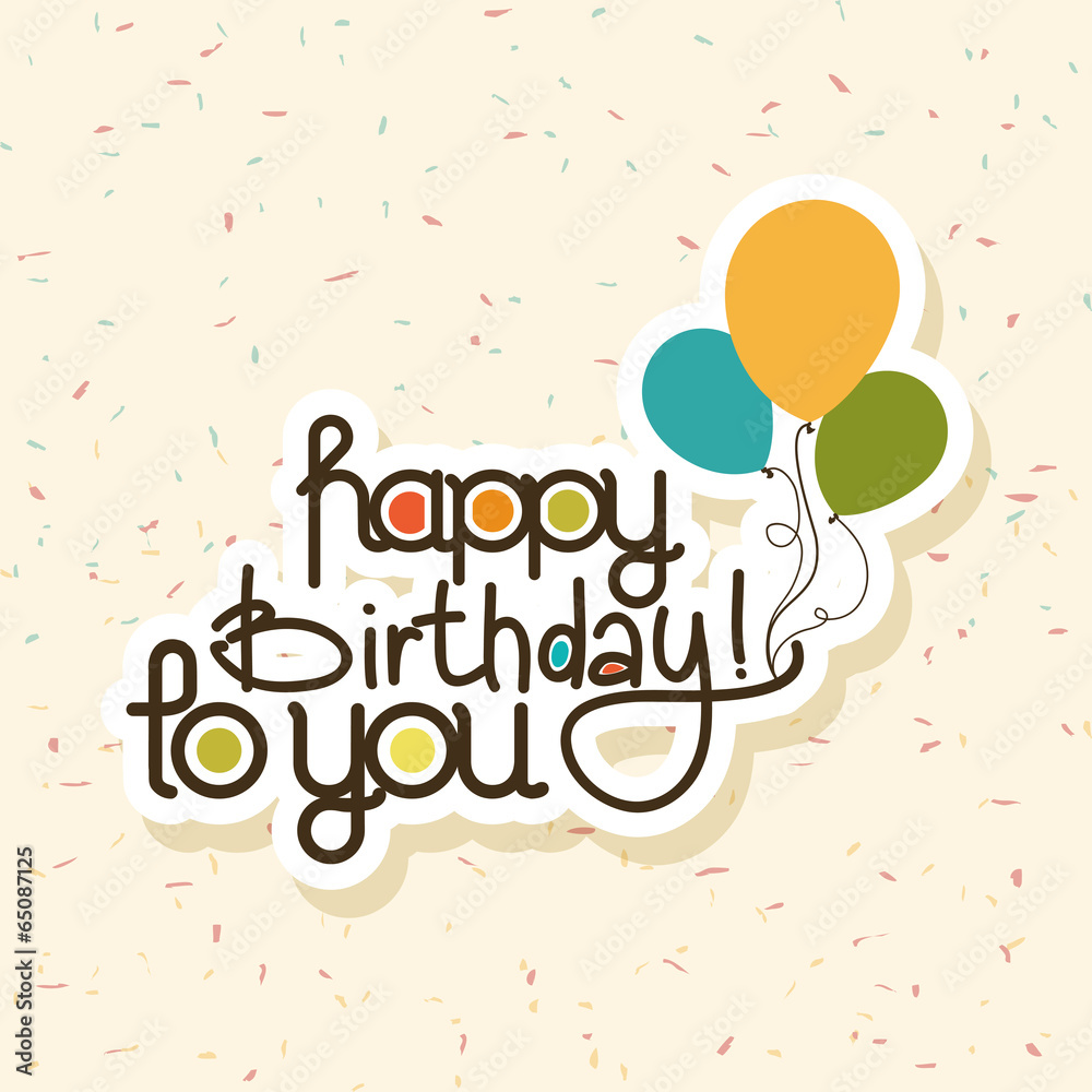Fototapeta premium Happy Birthday