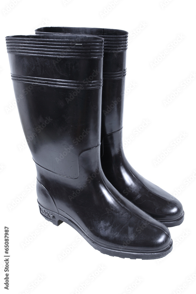 rubber boots isolate on white rubber boots isolate on white
