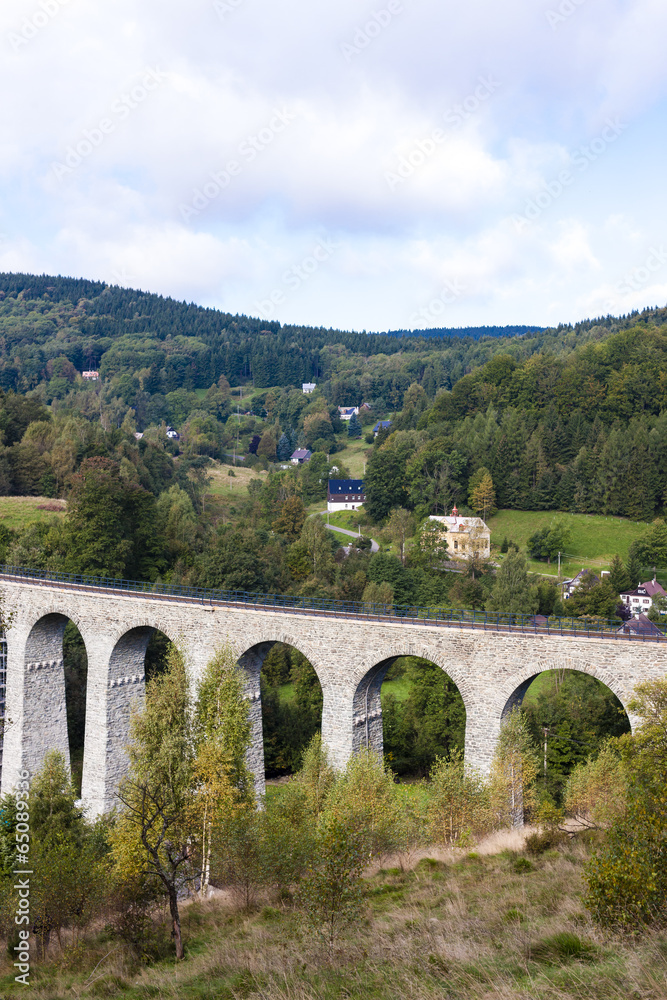 railway viaduct Novina, Krystofovo Valley, Czech Republic