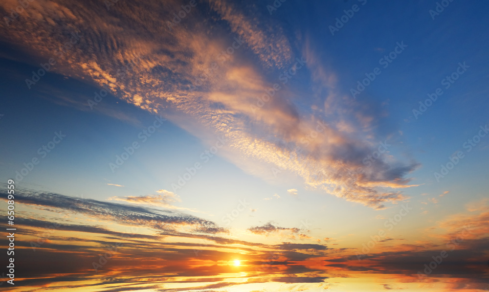 Fototapeta premium sunset on the sea