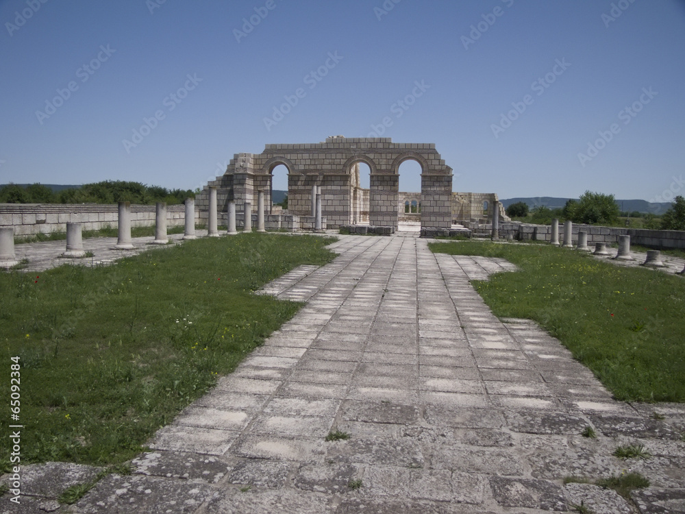 The Great Basilica at the ancient Bulgarian capital Pliska