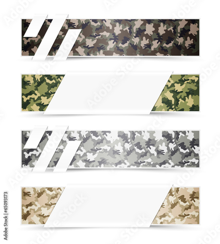 Camouflage Web Banners