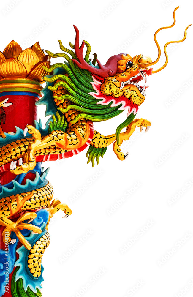 Chinese style dragon statue