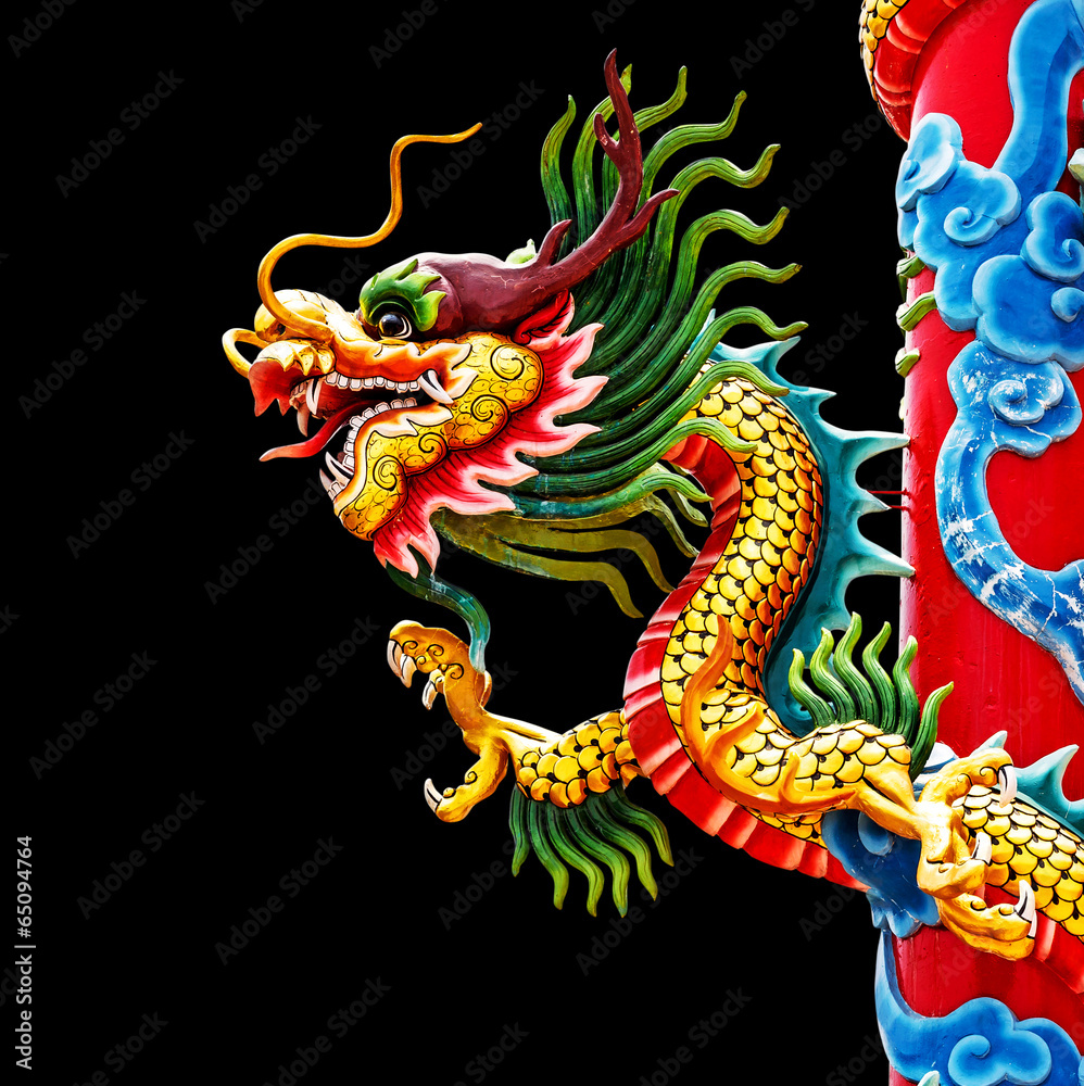 Fototapeta premium Chinese style dragon statue
