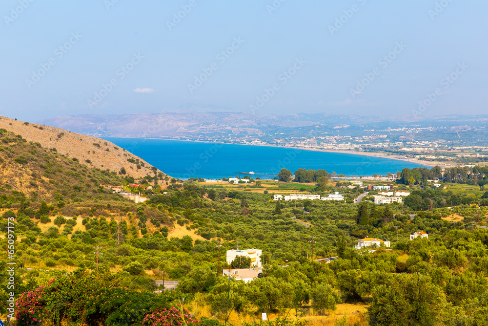 Small cretan village Kavros in Crete  island, Greece