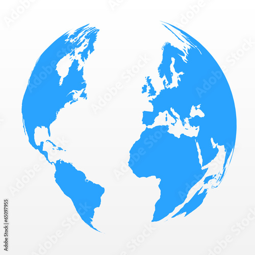 World Map Sphere