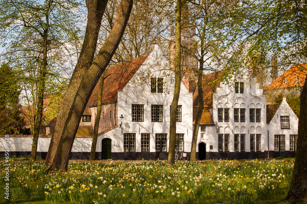 Begijnhof in Bruges, Belgium