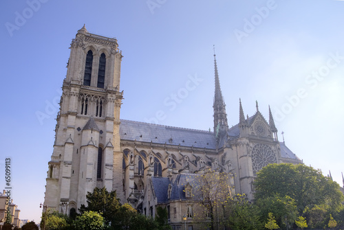 The Notre dame de Paris church. Paris, France
