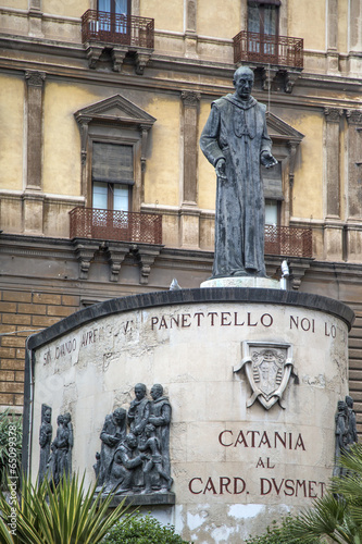 Monument of Cardinal Dusmet in Catania photo