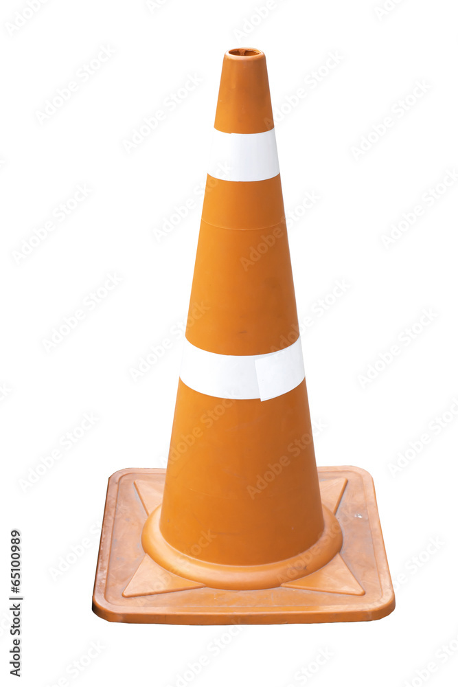 Traffic cones isolated on white background Traffic cones isolated on white background