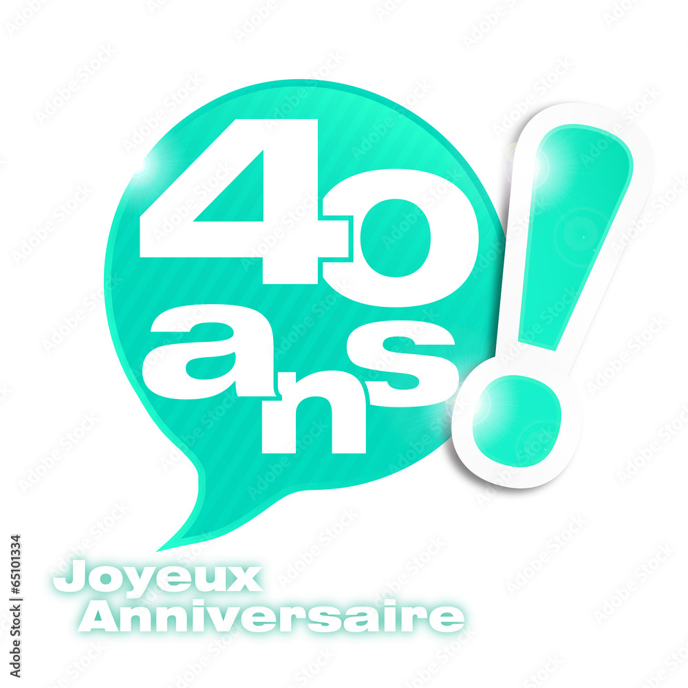 bulle mosaïque : anniversaire 40 ans (cs5)