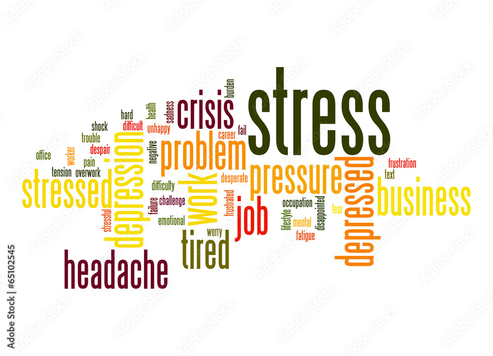 Fototapeta premium Stress word cloud