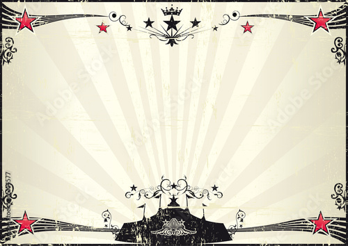 grunge horizontal circus poster