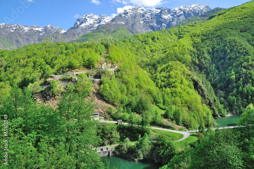 Quadro em tela Wilde Landschaft im Centovalli im Tessin