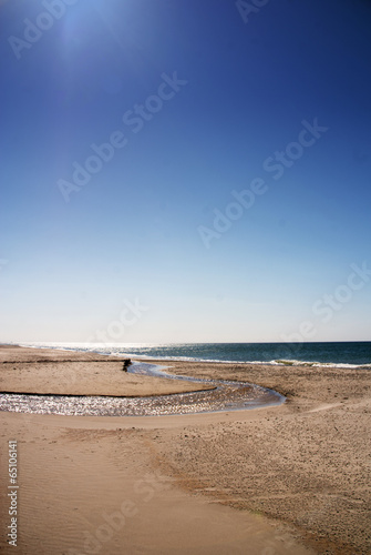 Creek flowing into the Sea