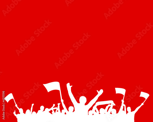 Fans Gruppe rot