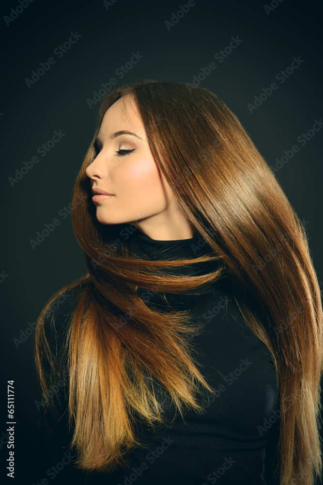 Naklejka premium beautiful hair