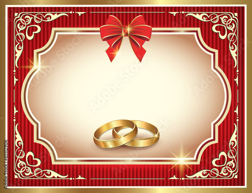 Postcard for wedding day