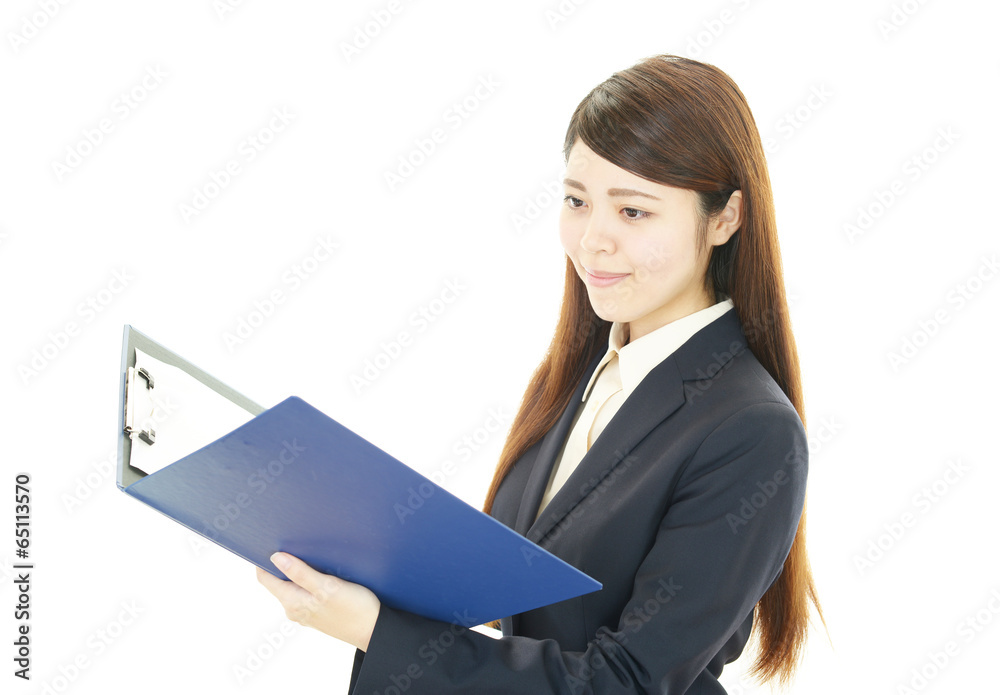 笑顔のOL 笑顔のOL