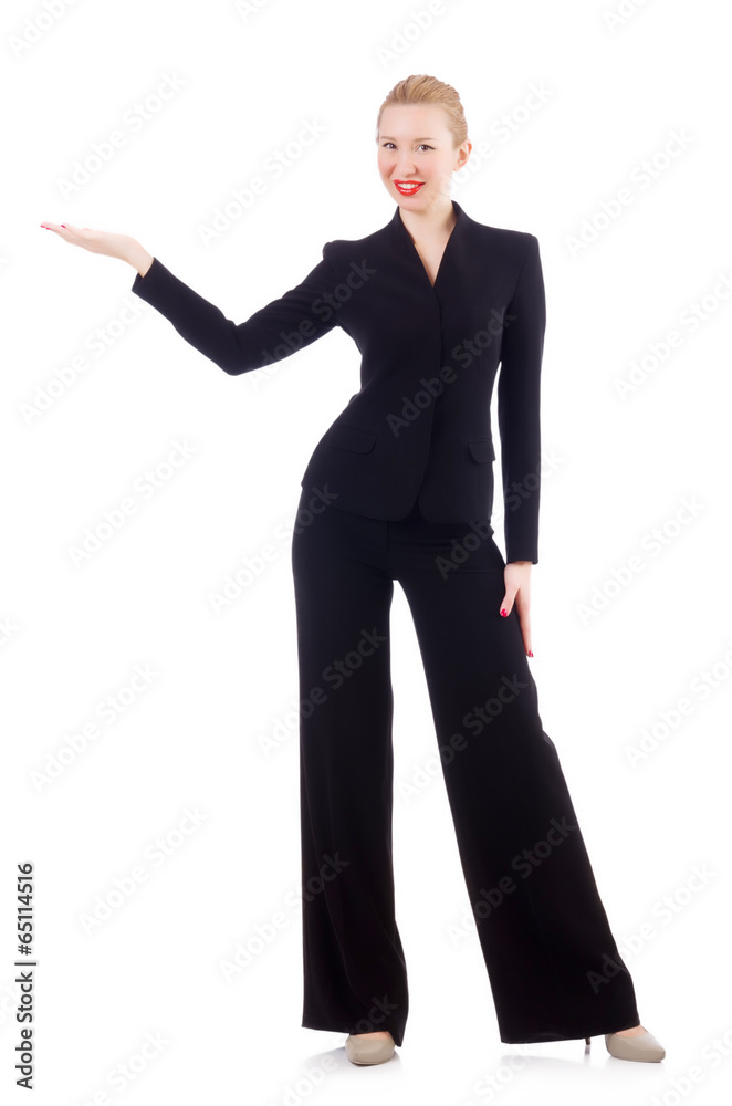 Woman businesswoman isolated on white Woman businesswoman isolated on white