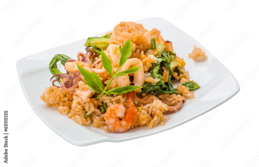 Rice with seafood Rice with seafood