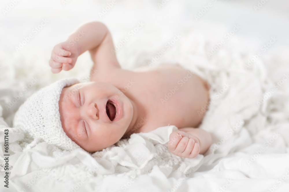 Portrait of crying little girll