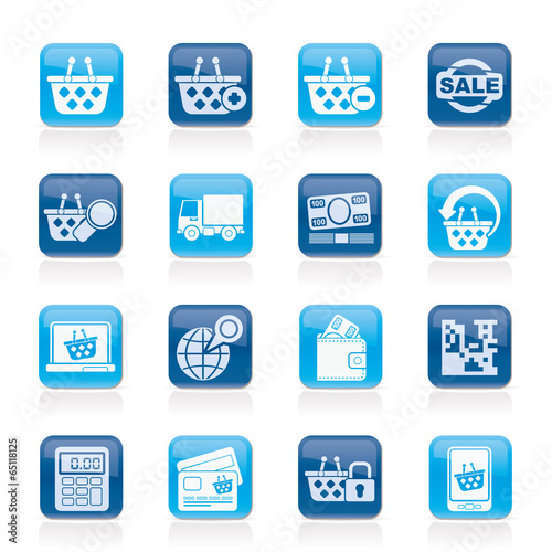 shopping and retail icons - vector icon set © Stoyan Haytov
