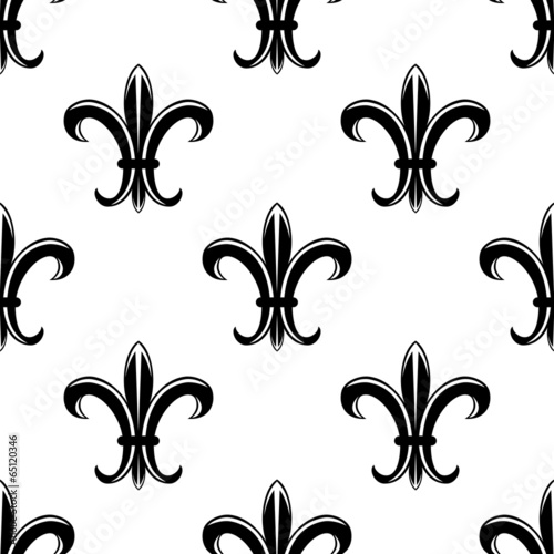 Retro fleur de lys seamless pattern