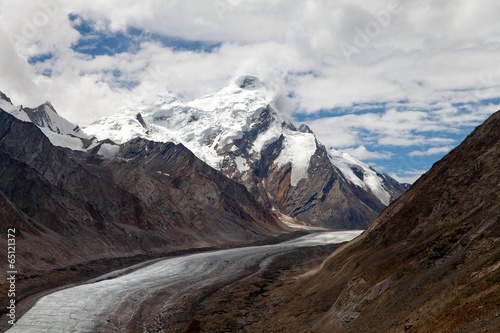 Durung Glacier near Pensi La pass on Zanskar road