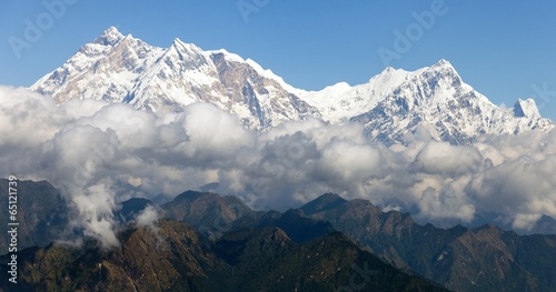 view of Annapurna Himal from Jaljala pass - Nepal - Asia