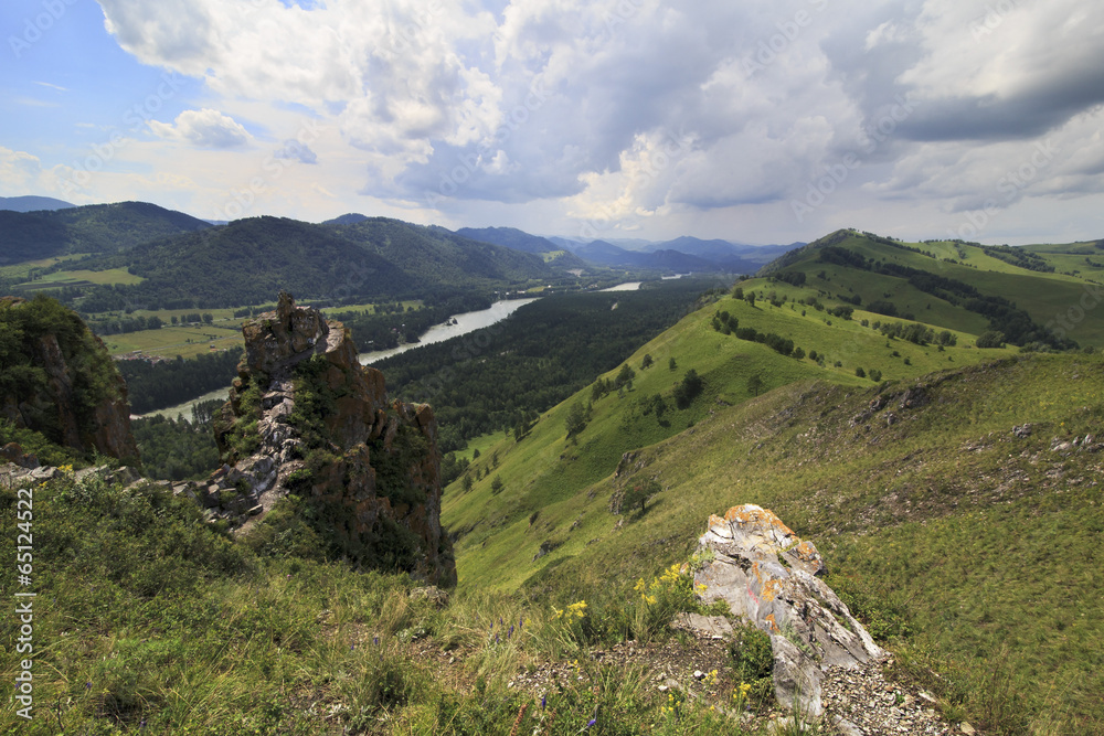 Clouds over Mount Devil's Finger. Altai.