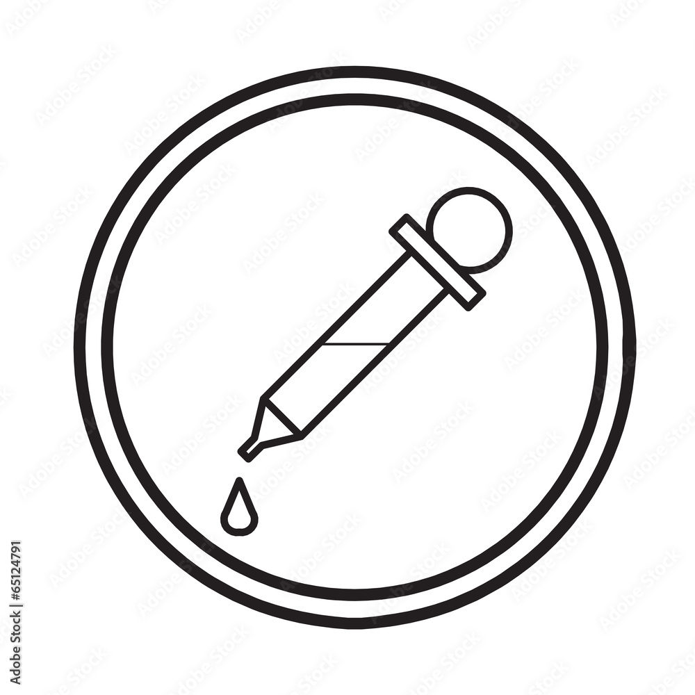 chemical dropper symbol icon vector chemical dropper symbol icon vector
