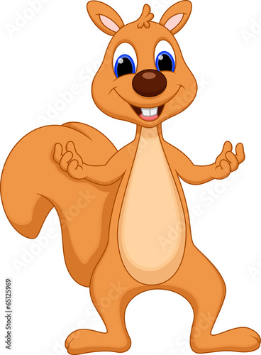 Cute squirrel cartoon