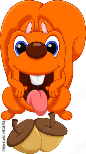 Funny squirrel cartoon